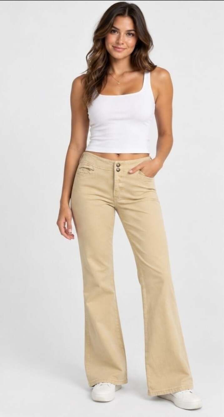 Hard Tail Forever flare pants Wide Leg New Size 31 Cotton Inseam 32 Stylish D25